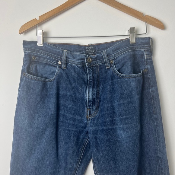J. Crew Factory Men's The Sutton Dark Wash Straight Leg Jeans Size 32x32 - Picture 4 of 14